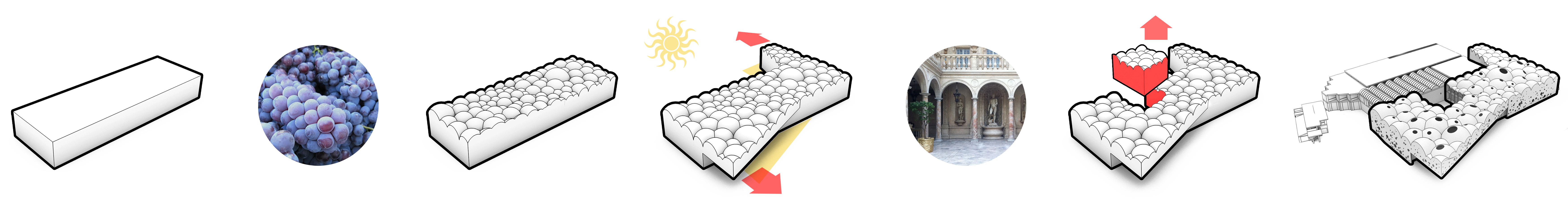 Design diagram for Wine culture center, Valpolicella, Italy.